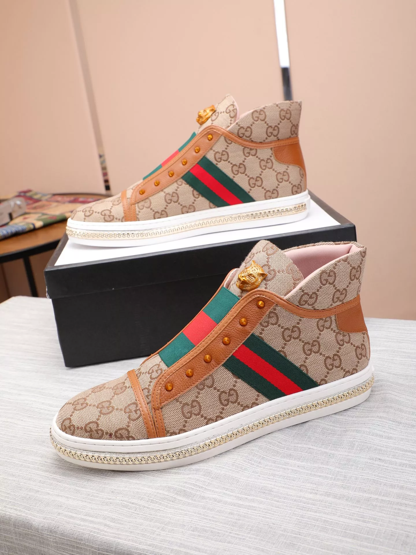 gucci high tops chaussures pour homme s_12b454b